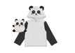 Soleil d'ocre, Poncho voor kinderen, 60 x 95 cm, panda