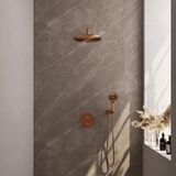 Brauer Copper Carving Thermostatische Regendoucheset Inbouw