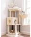 Poteau griffoir Beige - Poteau griffoir pour chat - Modèle Hct202sm