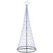 Sapin de Noël Arbre de Noël LED avec 295 LED avec support bleu 250 cm Métal
