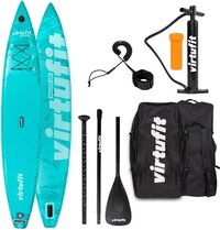 Virtufit Supboard Racer 381 - Turquoise - Inflatable SUP Board - Complete Package