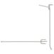 PSHN 14 Segment Wall Hooks 140 mm Silver Pack of 15