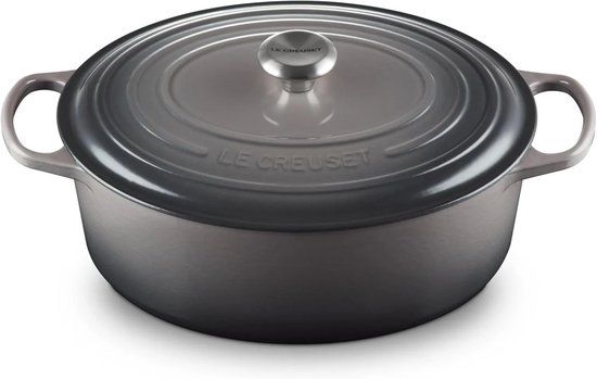 Le Creuset Braadpan Signature ovaal Flint 33cm 7,5l