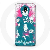 Maniacase Hoesje voor Samsung Galaxy j7 2017 Inktvis Spel Poster karakters logo