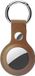 Hoco Premium Lederen Hanger voor Apple Airtag - Sleutelhanger - Hoesje - Bruin
