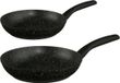 Secret de Gourmet Poêles Palermo - D24 et D28 cm - Toutes sources de chaleur - Noir