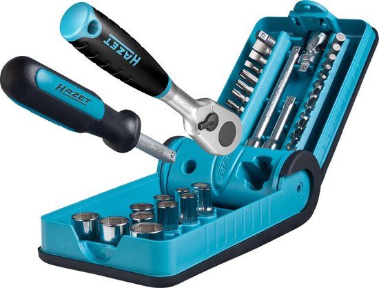 HAZET 856-1HP - 38-delige dopsleutelset - 1/4 inch - 5.5-14mm - 90 tanden