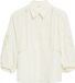 s.Oliver Blouse Lichtbeige Katoen Gebloemd Driekwart Mouw