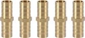 Bol 2-weg pijpverbinder koppeling met prikkeldraad - 12mm messing slangverbinder