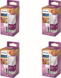 Philips LED Philips Voordeelverpakking - E27 - WarmGlow - LED Standaardlamp - Mat - 60W - Dimbaar - Warmwit Licht - Set van 4 Stuks
