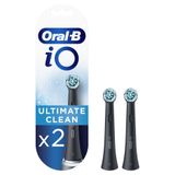 Oral-B iO Ultimate Clean Opzetborstels - Zwart - 2 Stuks