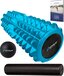 Vitalic Foam Roller Set - Massage Roller with Training Plan - Black/Blue