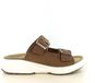 Xsensible Lotus 30803.5 Cognac Breedte H Slippers Dames Leer Maat 40
