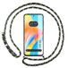 Tumundosmartphone Transparante beschermhoes voor Oppo A58 4G met koord, groen/goud