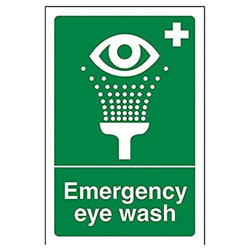 V Safety VSafety Emergency Eye Wash Sign - 100mm x 150mm - Zelfklevende Vinyl