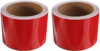 Wan GmbH Ruban réfléchissant - Avertissement de sécurité - Augmenter la visibilité - Étanche résistant - 5 cm de large - Rouge