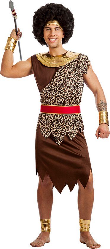 Boland - Jungle krijger kostuum XL - Volwassenen - Jager - Multi