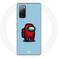 Maniacase Hoesje voor Samsung Galaxy S20 FE Among Us videogame blauwe achtergrond