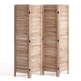 VEVOR Scheidingswand Scheidingsscherm Hout 4-delig Opvouwbaar 170cm Ruimtescheiding