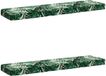 vidaXL Canapé 2 pièces VUGHT 100% Polyester Motif Feuille