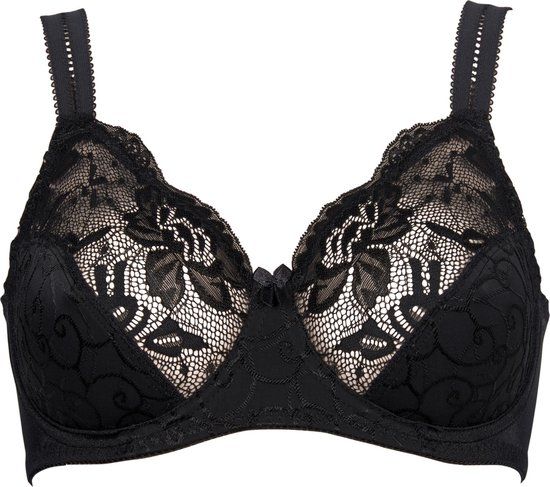 Elbrina Lingerie Elbrina LACE Vrouwen Beha - Zwart - Maat 75E