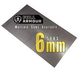 6mm Full Armour 6mm Aluminium Plaat - 5083 150mm x 100mm
