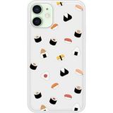 iPhone 12 Mini Sushi Bedrukt siliconen hoesje