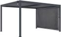 Habitat et Jardin Pergola bioclimatique "Windsor" avec auvent en aluminium - 3 x 4 m - Gris