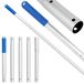Telescopische zwembadstang aluminium - 5-delig - Zilver - Gewicht 340 gram