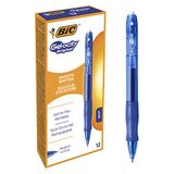 Bic Gel-ocity Original Gelpennen met Kliksysteem Medium Punt (0,7 mm) - Blauw, Doos van 12 Stuks