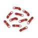 cyclingcolors 10 x vervangende ritssluiting-reparatieset voor ritssluiting, hoofd nr. 5, schuivers voor kleding, tassen, jassen, tassen, koffers, jeans, donker roest