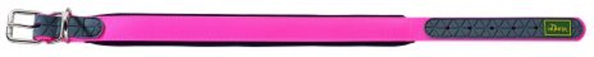 Hunter halsband voor hond convenience comfort neon roze 27-35 cmx20 mm