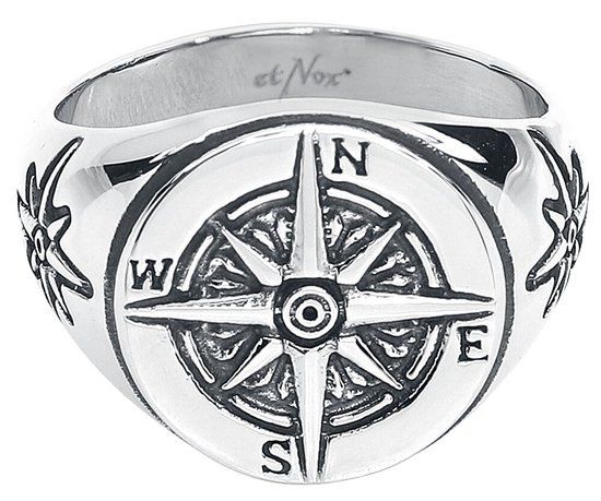 etNox Compass Heren Ring - Neutraal - L