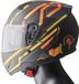 GMS Casque intégral Hexago Graphic mat jaune orange L