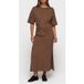 10DAYS Robe T-shirt Rasage Truffe Taille : XS | Robes Maxi Outlet | Femmes | Marron