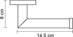 Differnz Porte-rouleau de papier toilette noir