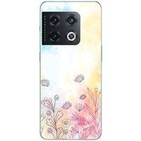 1001 coques OnePlus Bedrukt siliconen hoesje compatibel met OnePlus 10 Pro 5G Watercolor flowers
