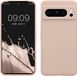 kwmobile telefoonhoesje geschikt voor Google Pixel 8 Pro - Hoesje met siliconen coating - Smartphone case in kokosmelk