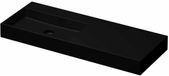 Wastafel INK United Wastafel Porselein Links Zonder Kraangat - 1200x450x110 mm - Mat Zwart
