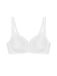 Triumph BH zonder beugel - Modern Lace+ Cotton N - Kanten Katoenen niet voorgevormde bh - Brede zachte bandjes - 80A - Wit