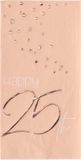 Folat Party Products Folat Servetten Elegant Lush Blush 25 Jaar 33x33 cm - 10 stuks