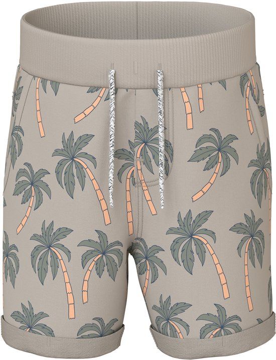 NAME IT NMMVERMO AOP LONG SWE SHORTS UNB Jongens Bermuda shorts Chateau Gray 98