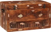 vidaXL Opbergbox met opslag met de deur Bruin Massief Mango Hout