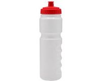 Sportec Bidon - 0,8 l - wit met rode dop