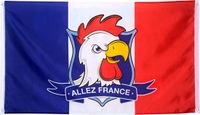 Generique Boland - Polyester vlag 'Allez France' - Voetbal