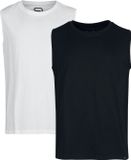 R.E.D. by EMP R.E.D. Rock-Engineered Design Set van 2 tanktops in zwart en wit - Heren - XL