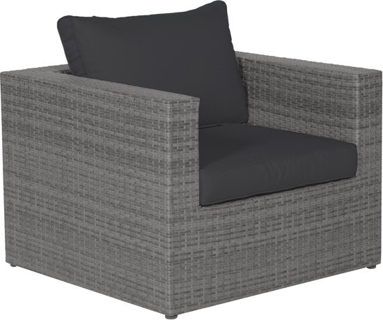 Garden Impressions - Cayman II loungestoel - wicker - organic grey