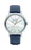 River Woods Yukon RW420028 Horloge - Leer - Blauw - Ø 42 mm