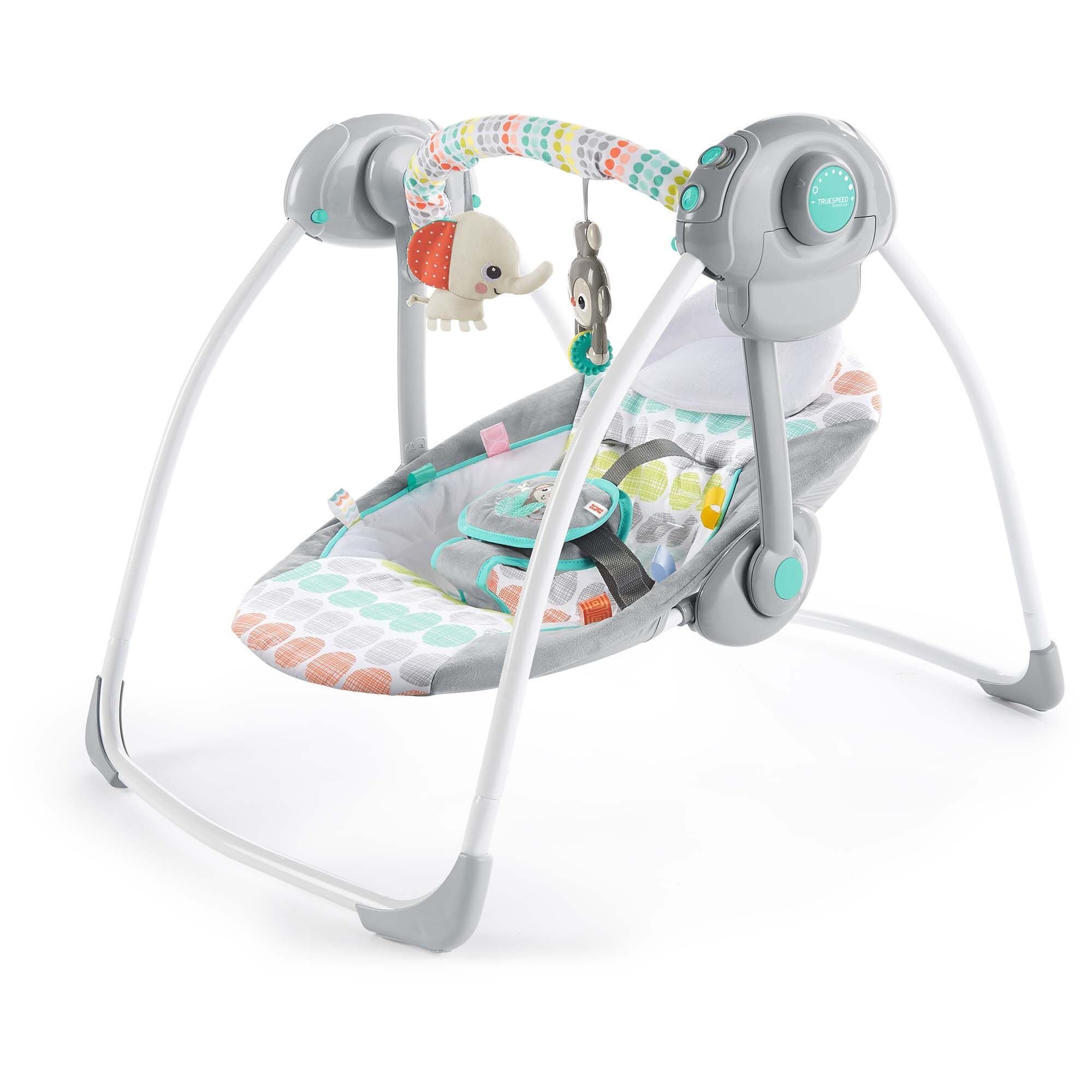 Bright Starts zig zag zabra potable swing