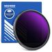 NEEWER Filtre ND variable de 82 mm (ND8-2000), couleur réelle et arrêt rigide, filtre d'objectif à densité neutre réglable de 3 à 11 arrêts pour appareils photo reflex numériques sans miroir, multicouche